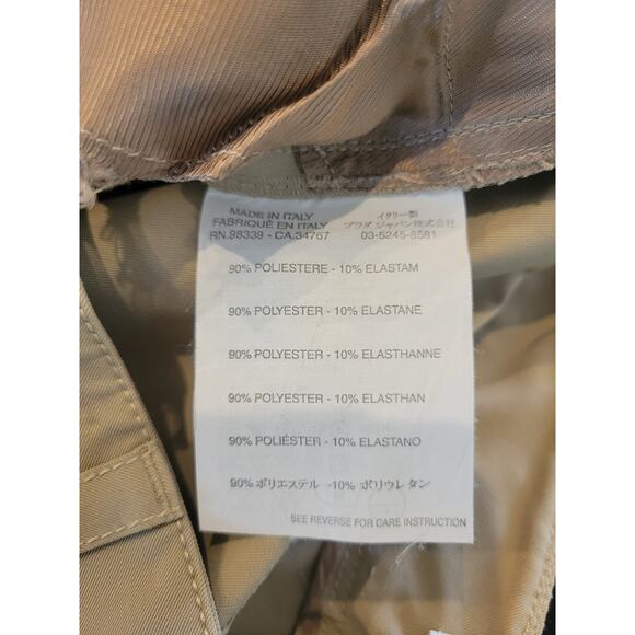 Vintage 2000' Prada Crop Beige Khaki Pants SZ 38 - Picture 11 of 12